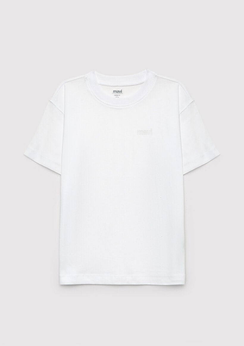 Mavi LOGO TİŞÖRT Beyaz Beyaz Erkek Çocuk T-Shirt