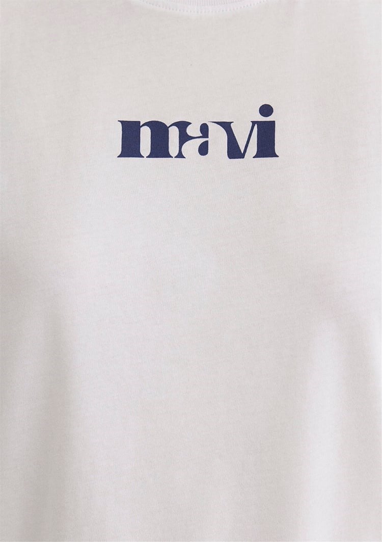 Mavi LOGO TIŞORT Beyaz Beyaz Kadın T-Shirt