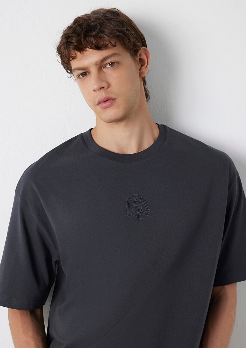 Mavi LOGO TİŞÖRT Kömür Siyah Erkek T-Shirt
