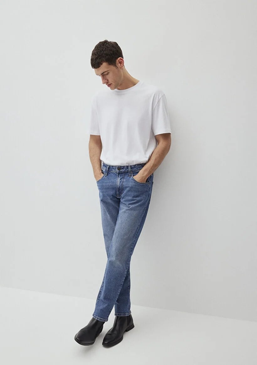 Mavi LONDON Mid Brushed Classic Denim Denim Erkek Kot Pantolon