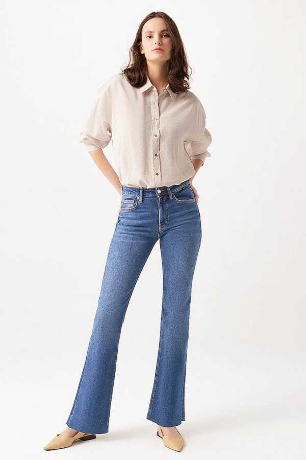 Mavi MARIA Dark Blue Gold Denim Denim Kadın Kot Pantolon