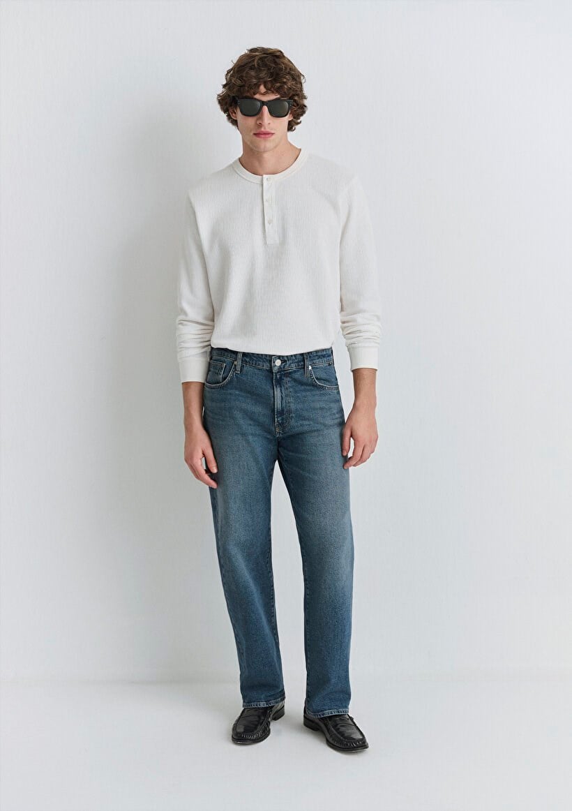Mavi MARLON Classic Denim Puslu Mavi Denim Erkek Kot Pantolon
