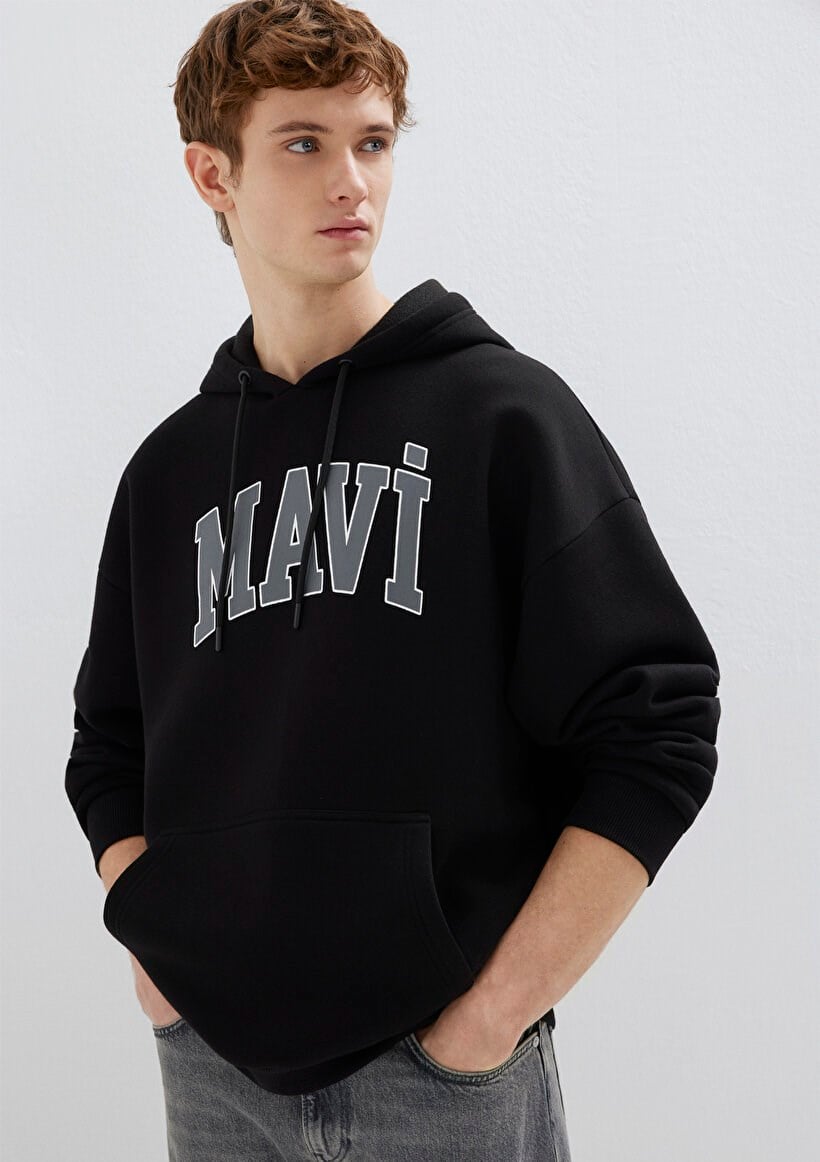 Mavi MAVİ BASKILI SWEATSHIRT Black Siyah Erkek Sweatshirt