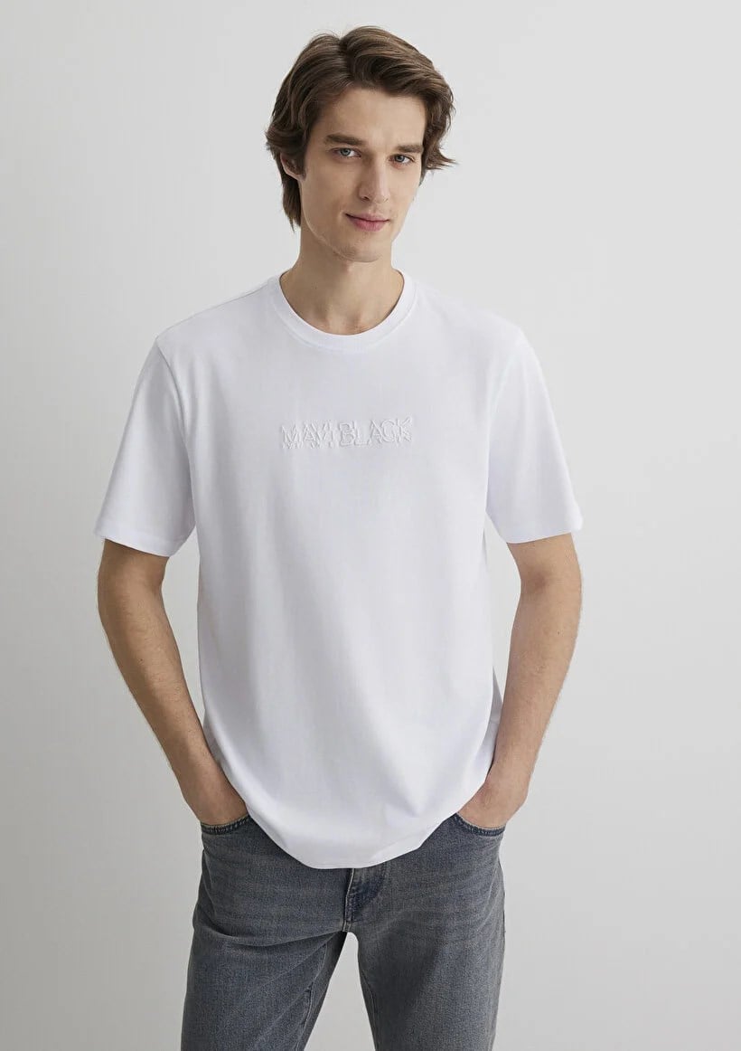 Mavi MAVi BLACK TİŞÖRT Beyaz Beyaz Erkek T-Shirt