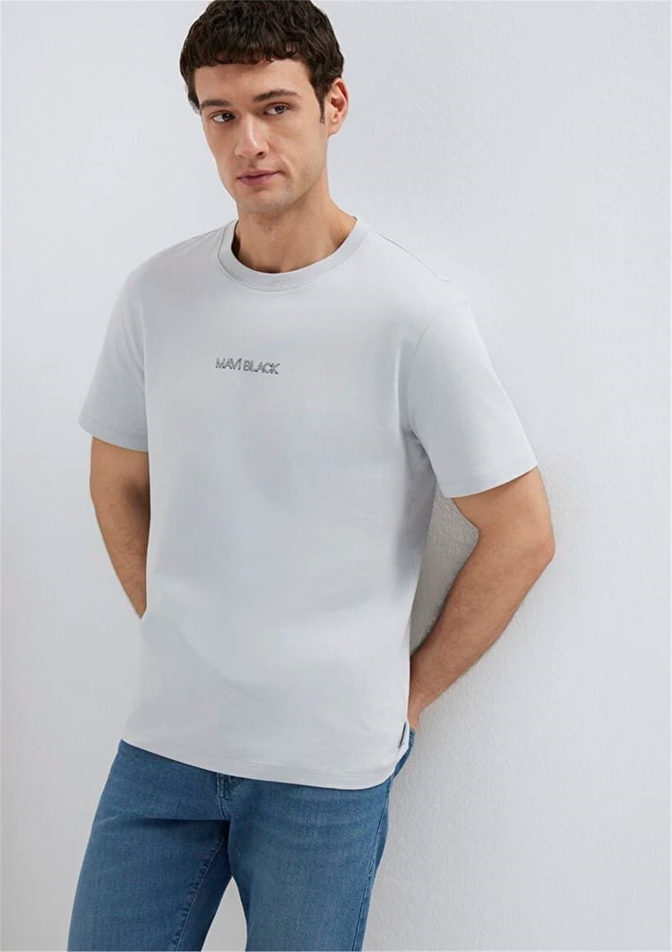 Mavi MAVİ BLACK TİŞÖRT Pearl Blue Mavi Erkek T-Shirt