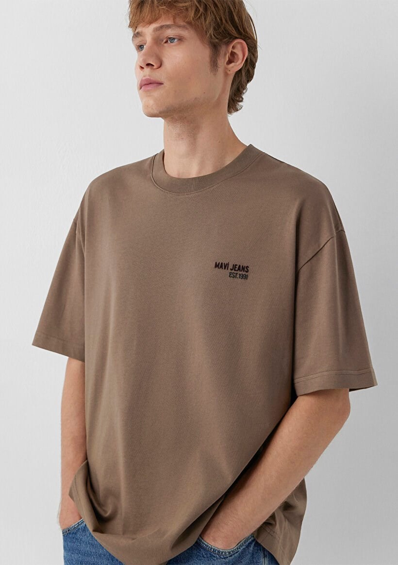 Mavi MAVİ JEANS TİŞÖRT Kahverengi Kahverengi Erkek T-Shirt