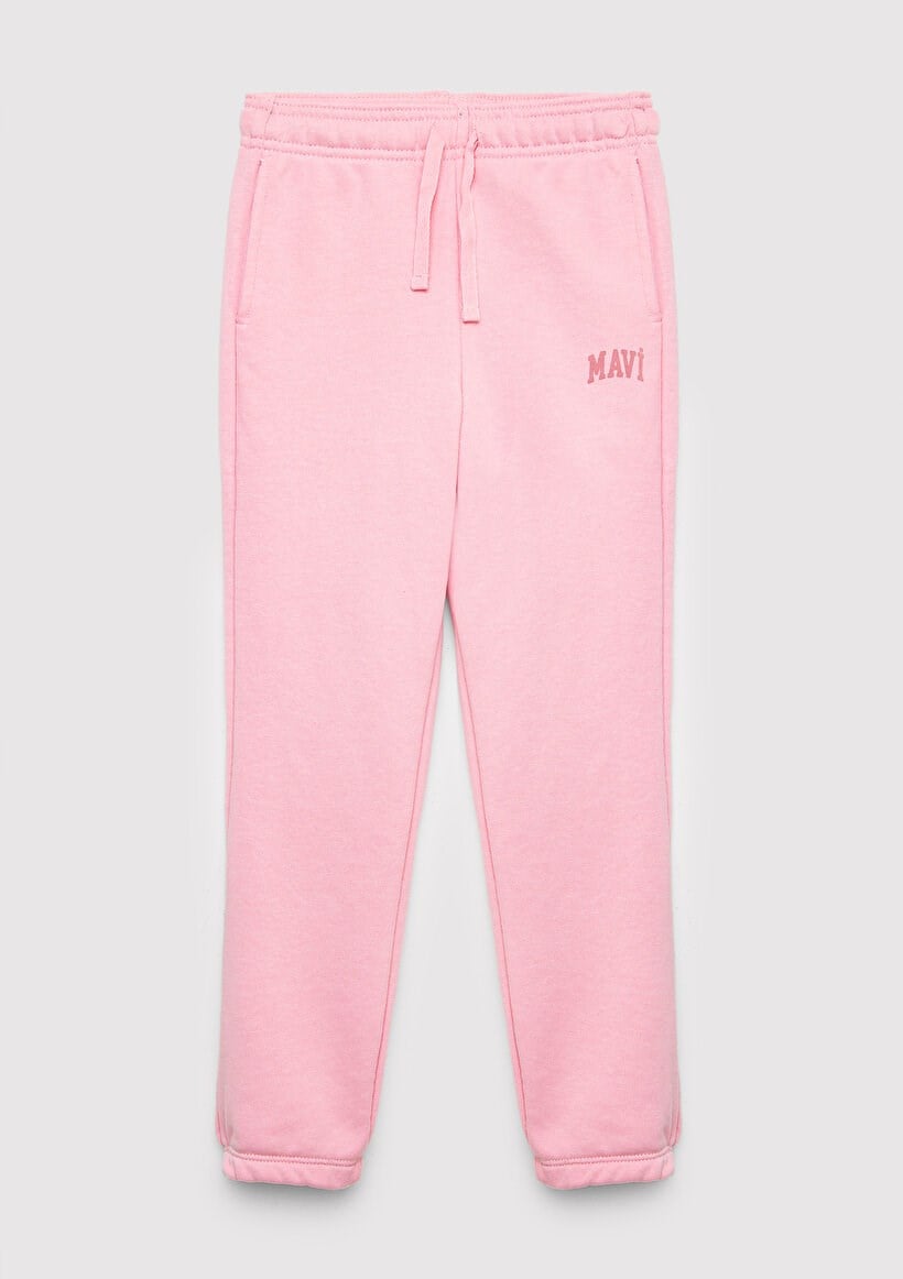 Mavi MAVİ LOGO BASKILI ÖRME PANTOLON Cameo Pink Pembe Kız Çocuk Eşofman Alt