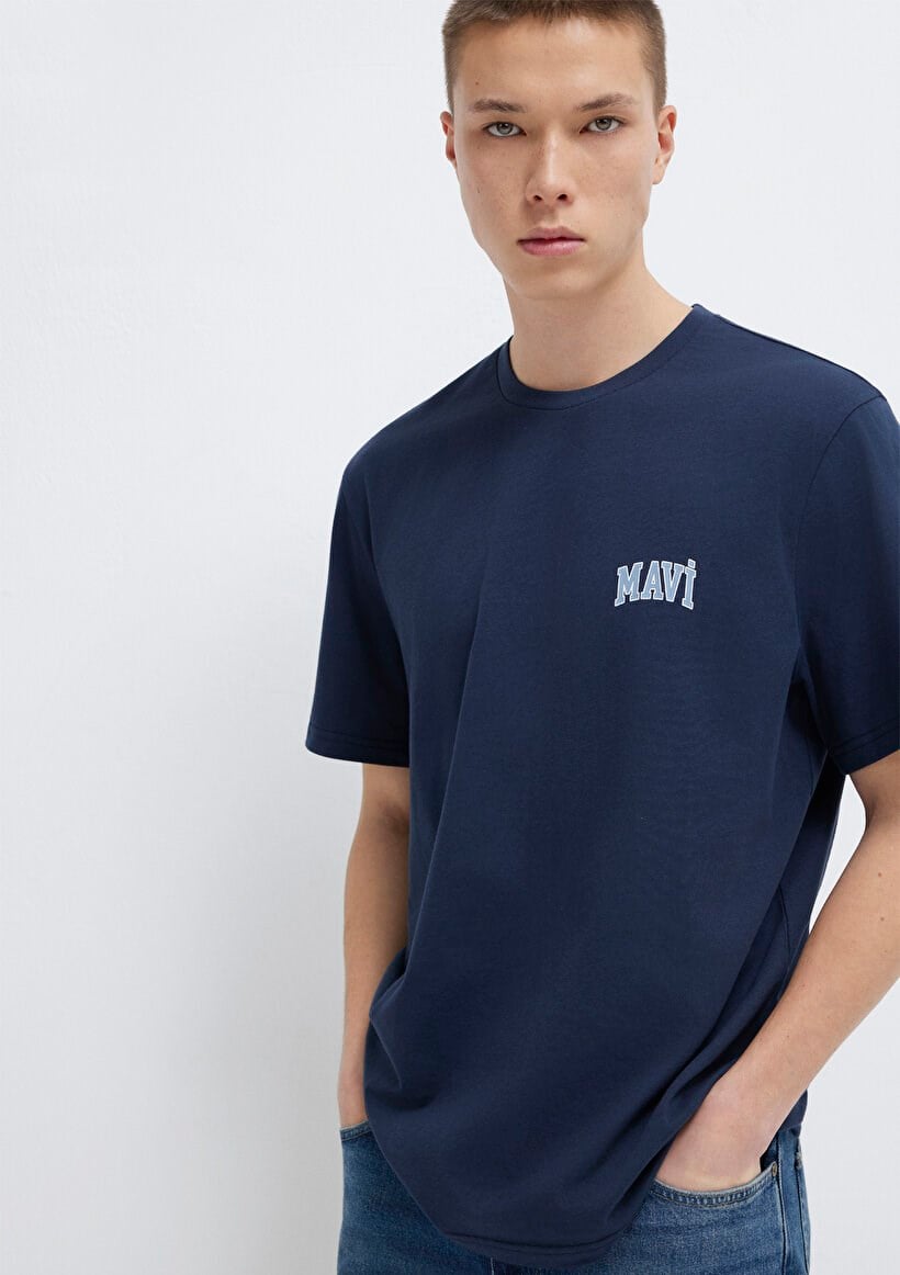Mavi MAVİ LOGO TİŞÖRT Derin Lacivert Lacivert Erkek T-Shirt