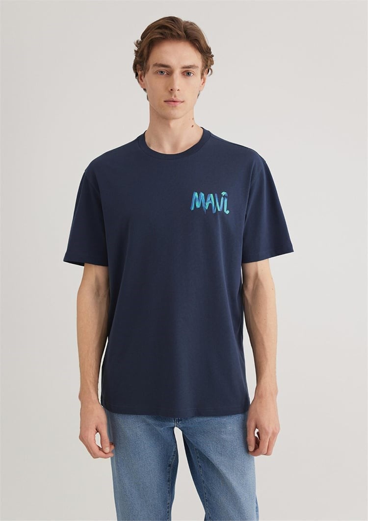 Mavi MAVİ TİŞÖRT Gece Lacivert Lacivert Erkek T-Shirt