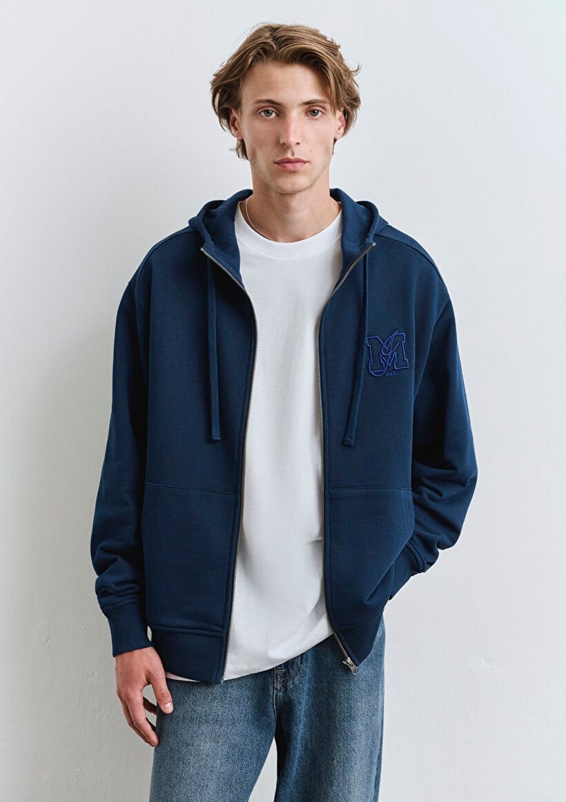 Mavi MJ FULL ZiP KAPÜŞONLU SWEATSHiRT Pageant Saks Erkek Sweatshirt
