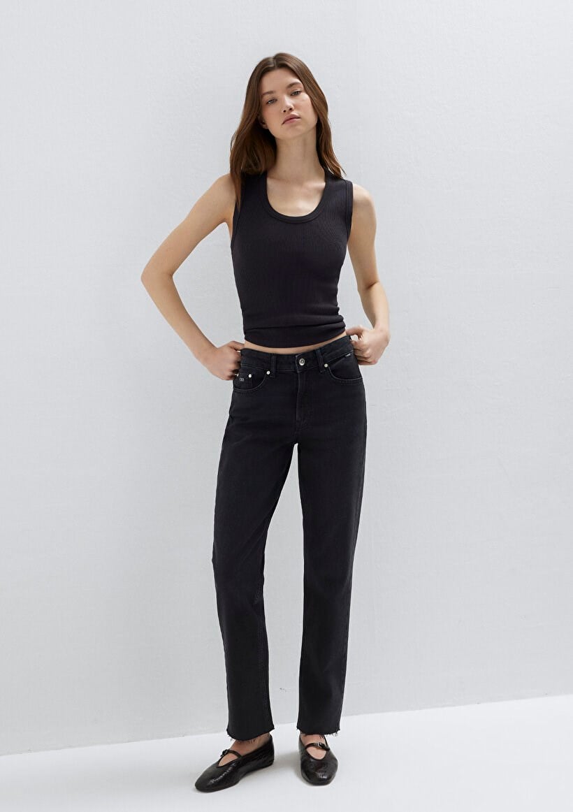 Mavi NEW YORK Smoke Classic Denim Siyah Kadın Kot Pantolon