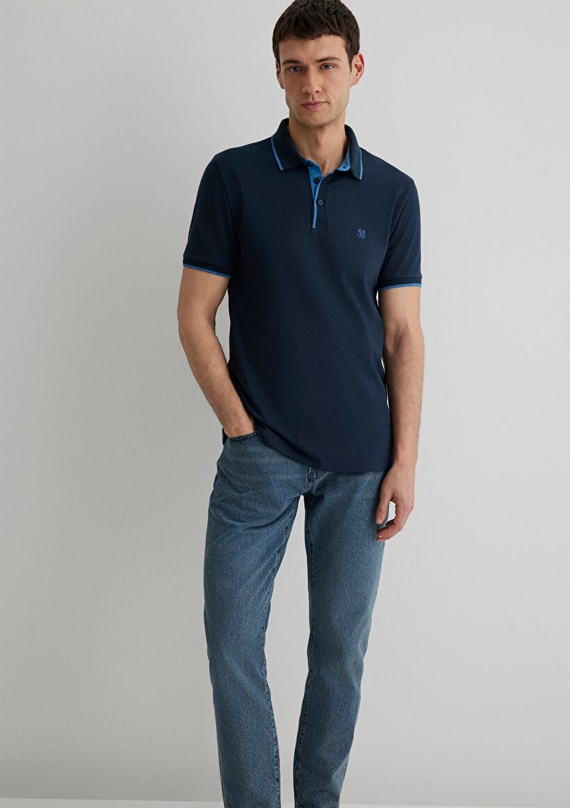 Mavi POLO TİŞÖRT Gece Lacivert Lacivert Erkek T-Shirt