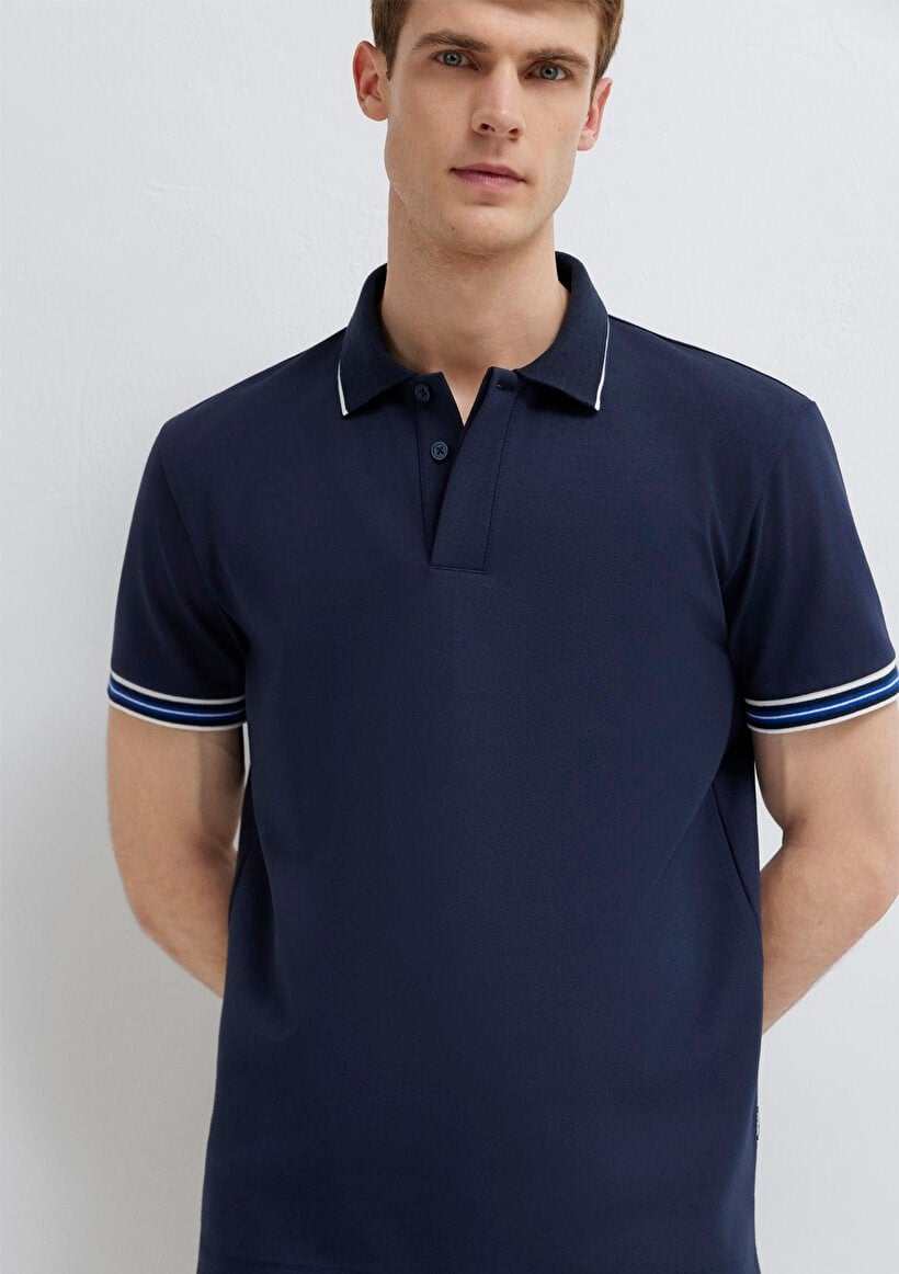 Mavi POLO TİŞÖRT Gece Lacivert Lacivert Erkek T-Shirt