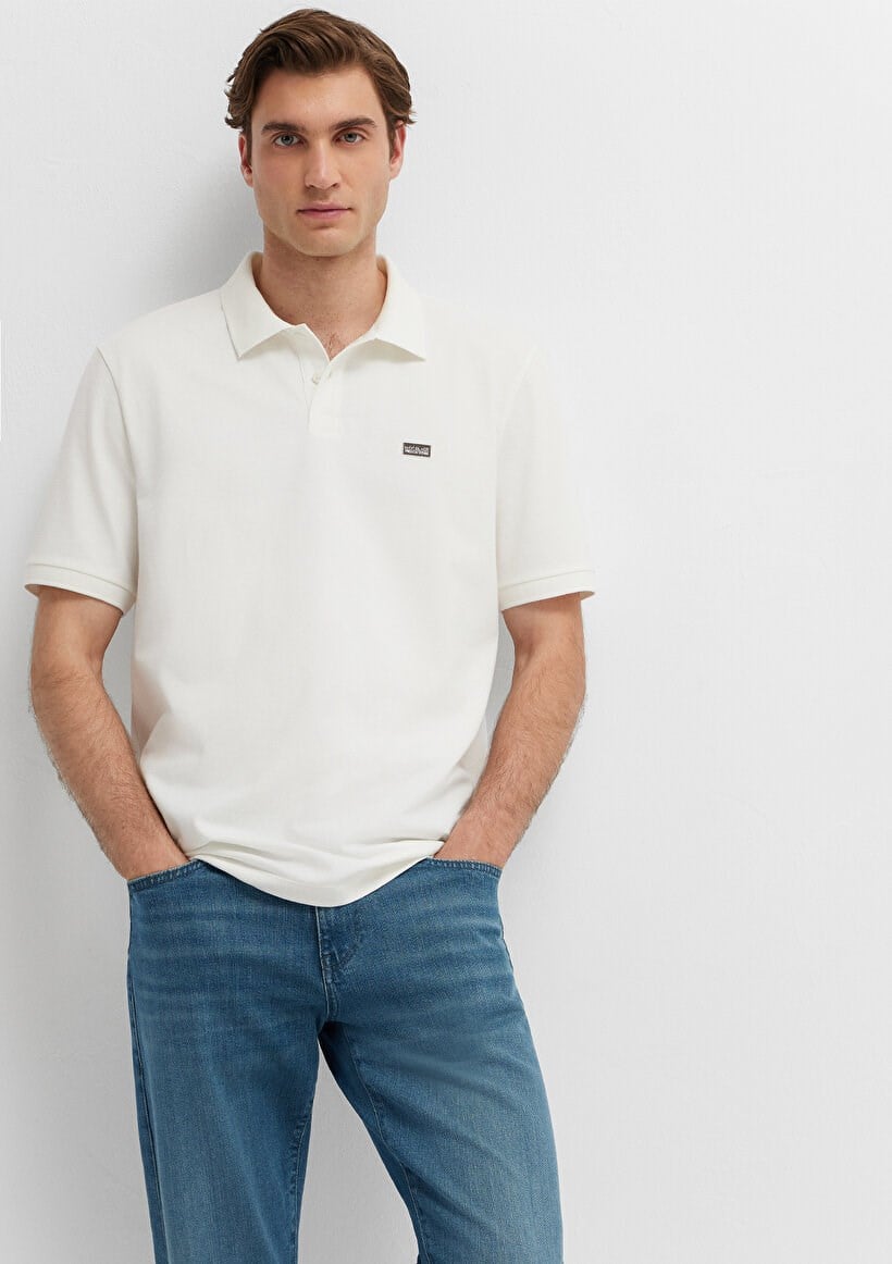 Mavi POLO TİŞÖRT Kırık Beyaz Kırık Beyaz Erkek T-Shirt