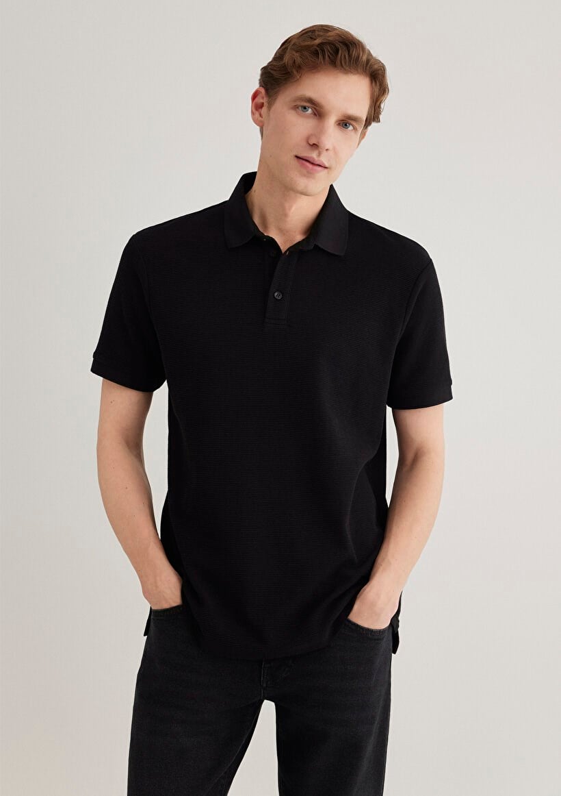 Mavi POLO TİŞÖRT Siyah Siyah Erkek T-Shirt
