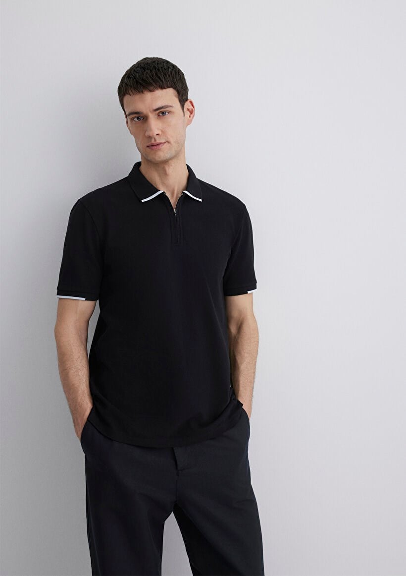 Mavi POLO TİŞÖRT Siyah Siyah Erkek T-Shirt