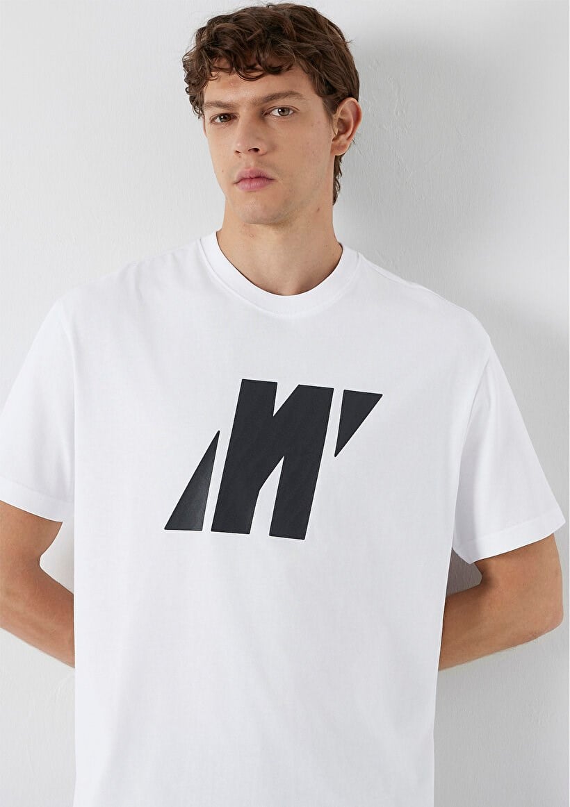 Mavi PRO LOGO TİŞÖRT Beyaz Beyaz Erkek T-Shirt