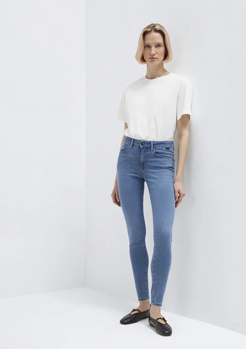 Mavi TESS Mid Brushed Gold Mavi Kadın Kot Pantolon