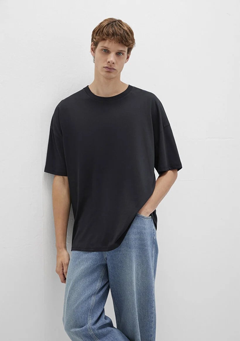 Mavi TİŞÖRT Siyah Siyah Erkek T-Shirt