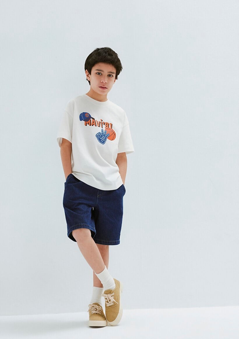 Mavi TOBIAS Dark Blue Denim Lacivert Erkek Çocuk Şort