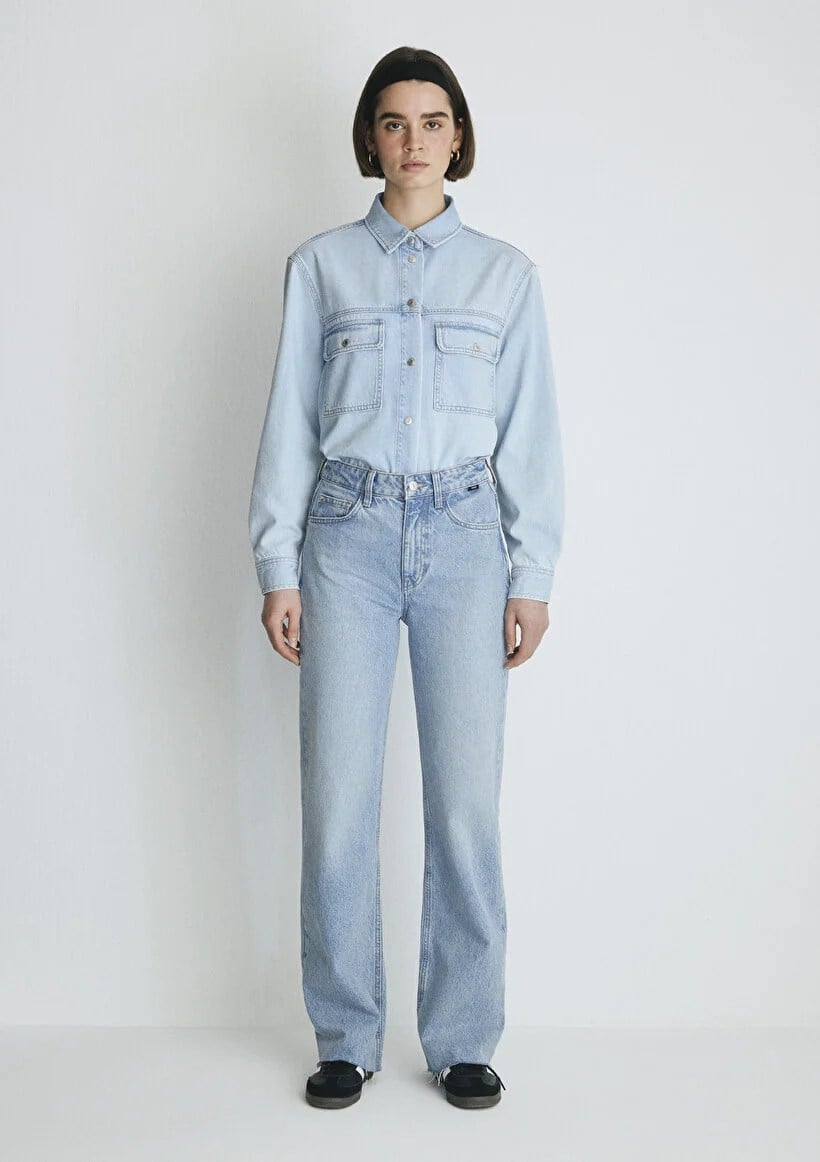 Mavi VICTORIA Lt Shaded Denim Denim Kadın Kot Pantolon M101072-34111