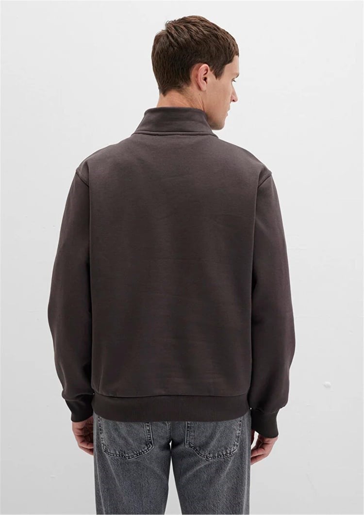 Mavi YARiM FERMUARLi SWEATSHiRT After Dark Kahverengi Erkek Sweatshirt