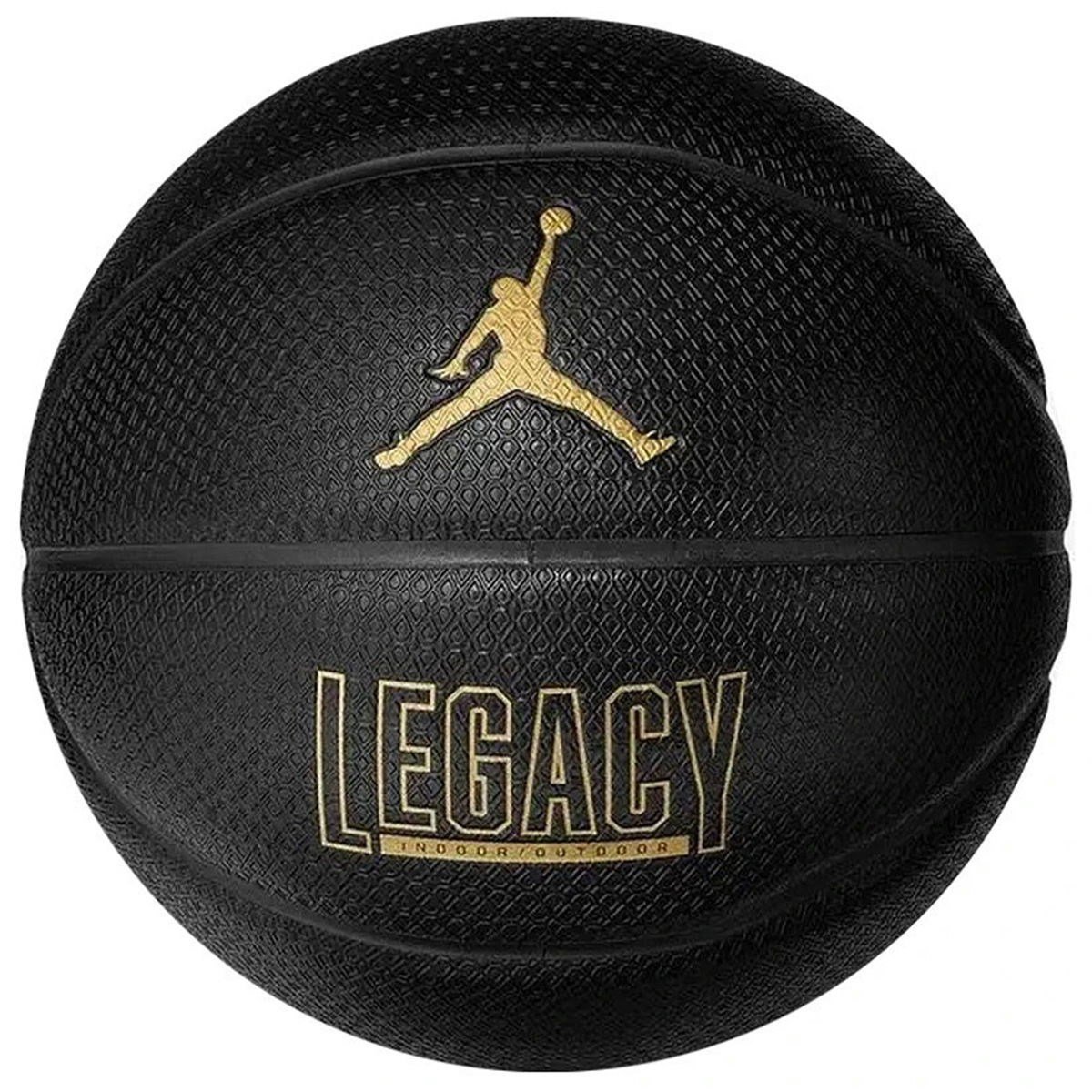 Nike JORDAN LEGACY 2.0 8P DEFLATED BLACK/BLACK/BLACK/METALLIC GOL Siyah Basketbol Topu