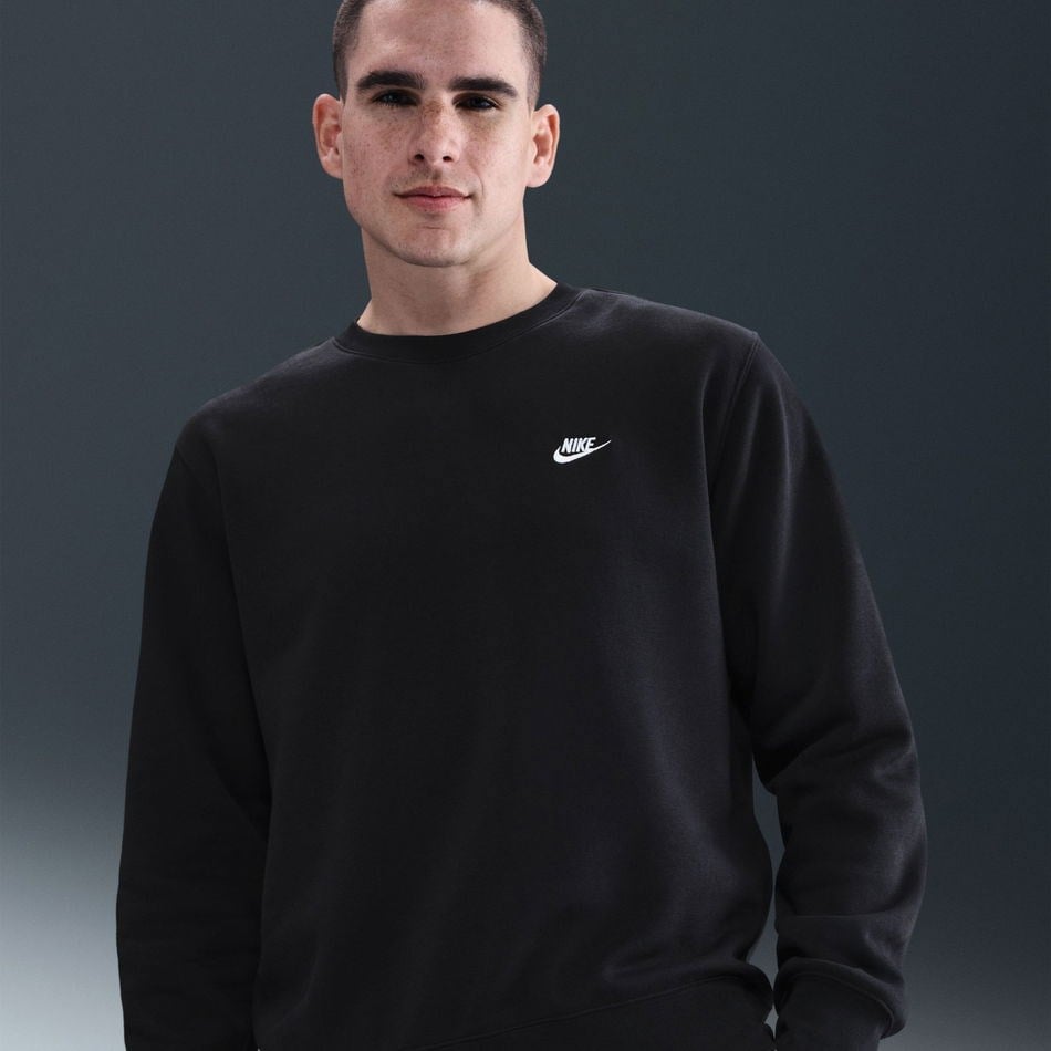 Nike M NK CLUB BB CREW Siyah Erkek Sweatshirt