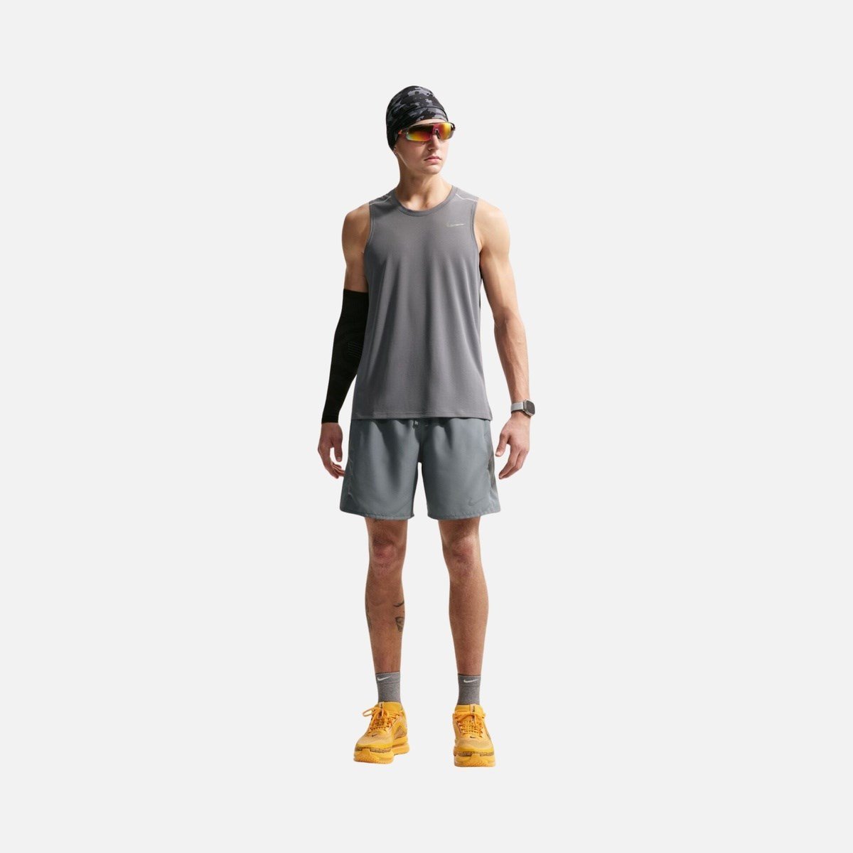 Nike M NK DF MILER 7BF SHORT Gri Erkek Şort