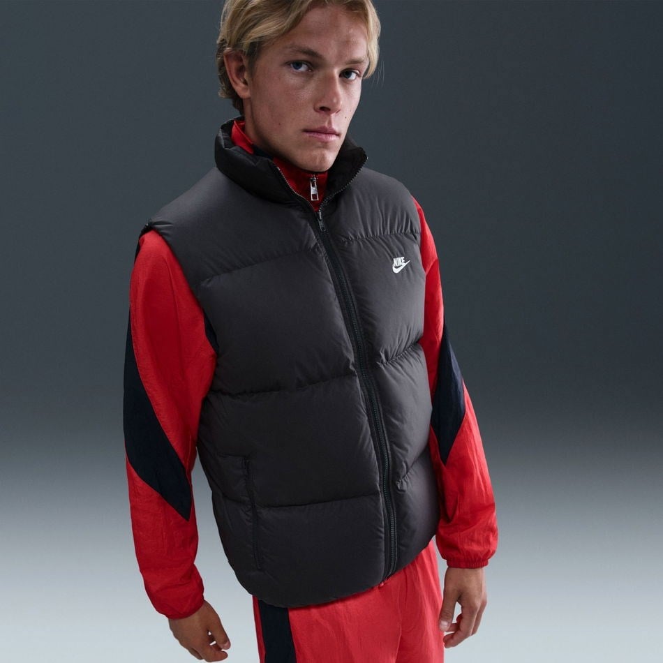 Nike M NK TF CLUB PUFFER VEST 650 Siyah Erkek Yelek