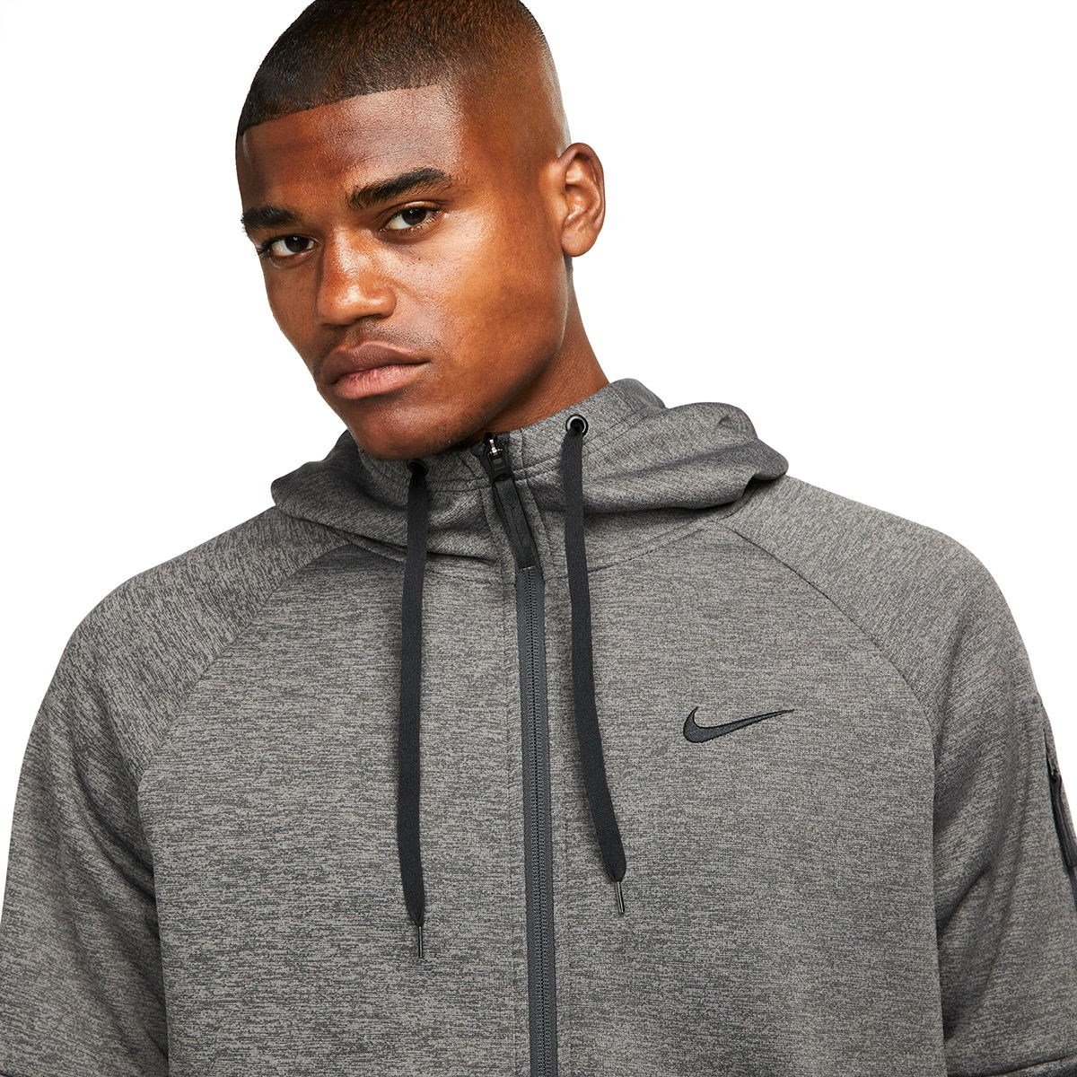 Nike M NK TF HD FZ Gri Erkek Sweatshirt