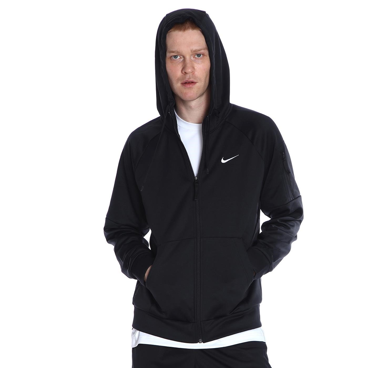 Nike M NK TF HD FZ Siyah Erkek Sweatshirt