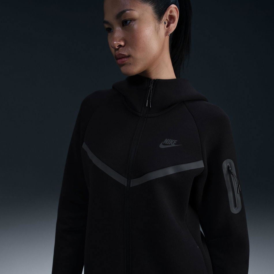 Nike Nike Sportswear Tech Fleece Windrunner Full-Zip Hoodie Siyah Kadın Sweatshirt