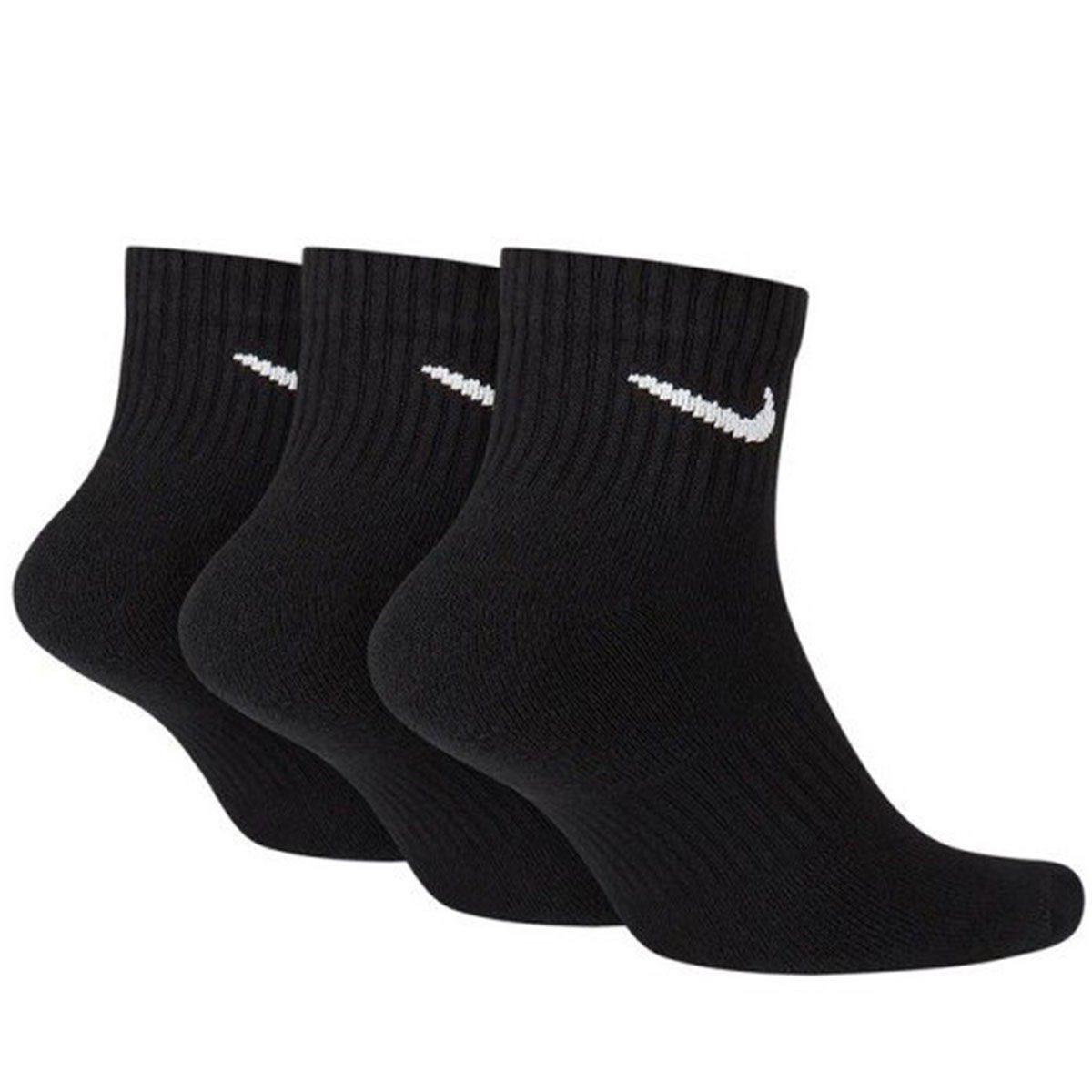 Nike U NK EVERYDAY CSH ANKL 3PR 132 Siyah Unisex Çorap