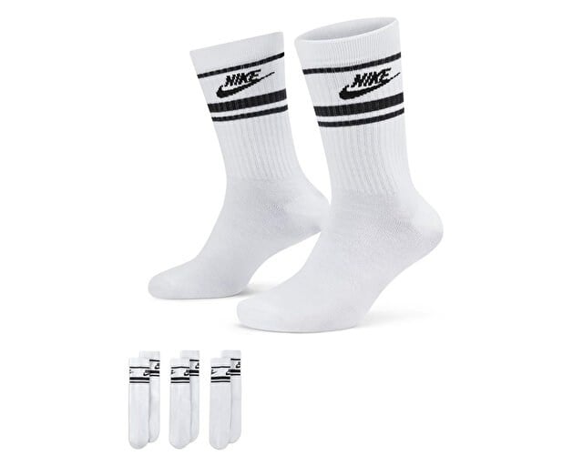 Nike U NK NSW EVERYDAY ESSENTIAL CR Beyaz Unisex Çorap