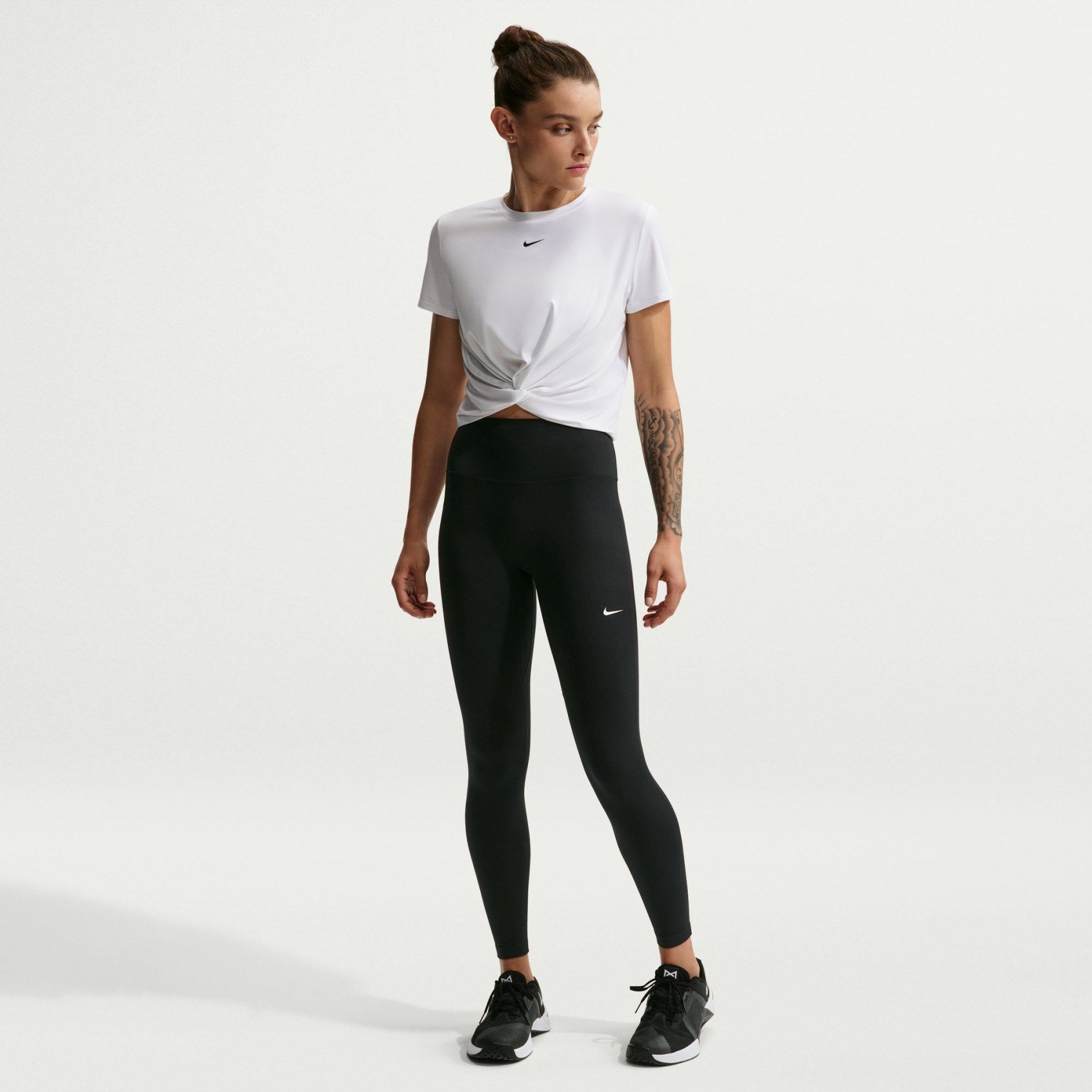 Nike W NK DF ONE HR TIGHT USEAM Siyah Kadın Tayt
