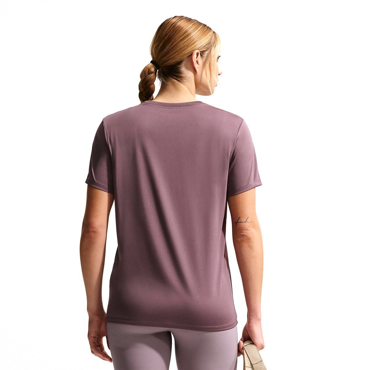 Nike W NK DF RLGD SS TEE Bordo Kadın T-Shirt