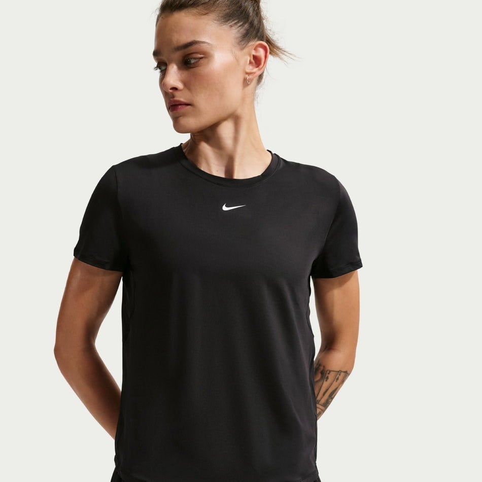 Nike W NK ONE CLASSIC DF SS TOP Siyah Kadın T-Shirt