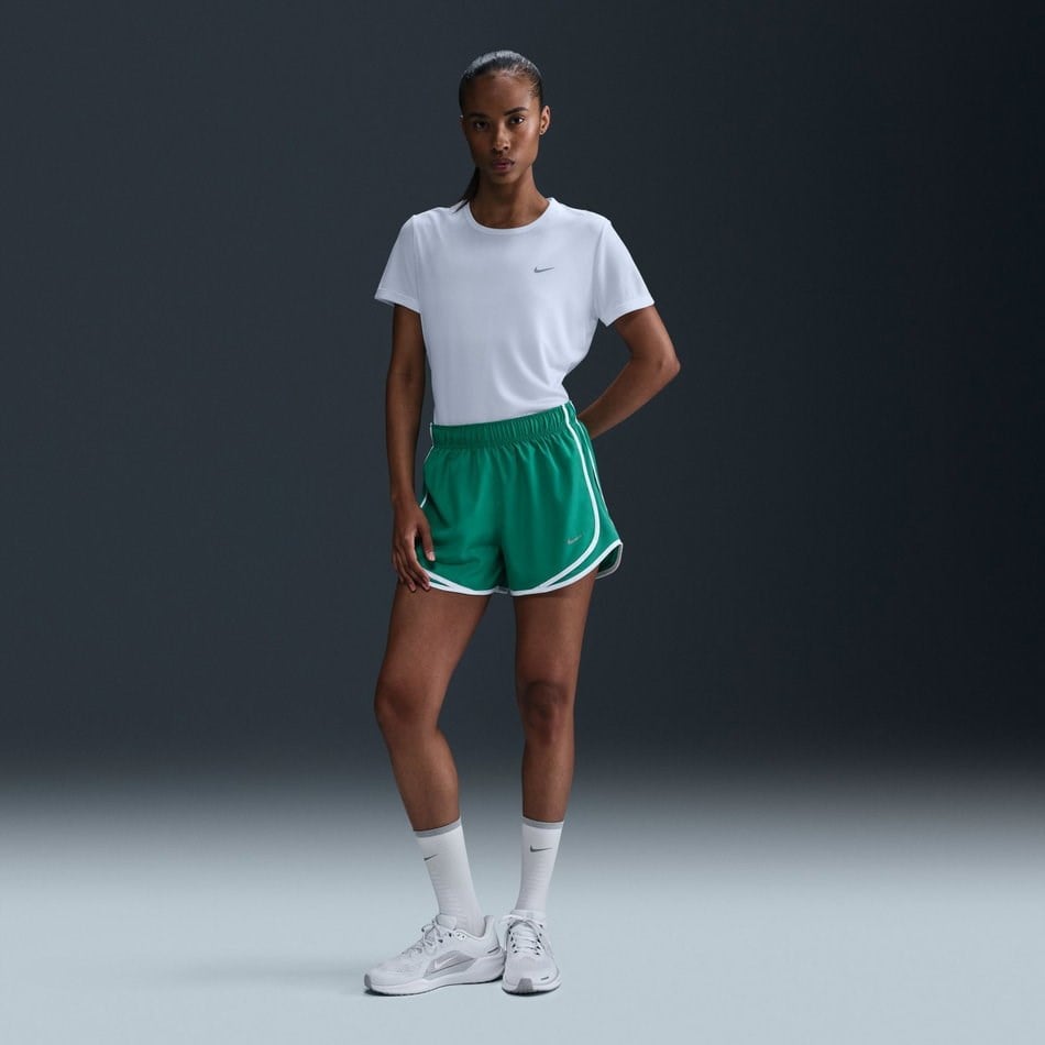 Nike W NK TEMPO DF SS TOP Beyaz Kadın T-Shirt