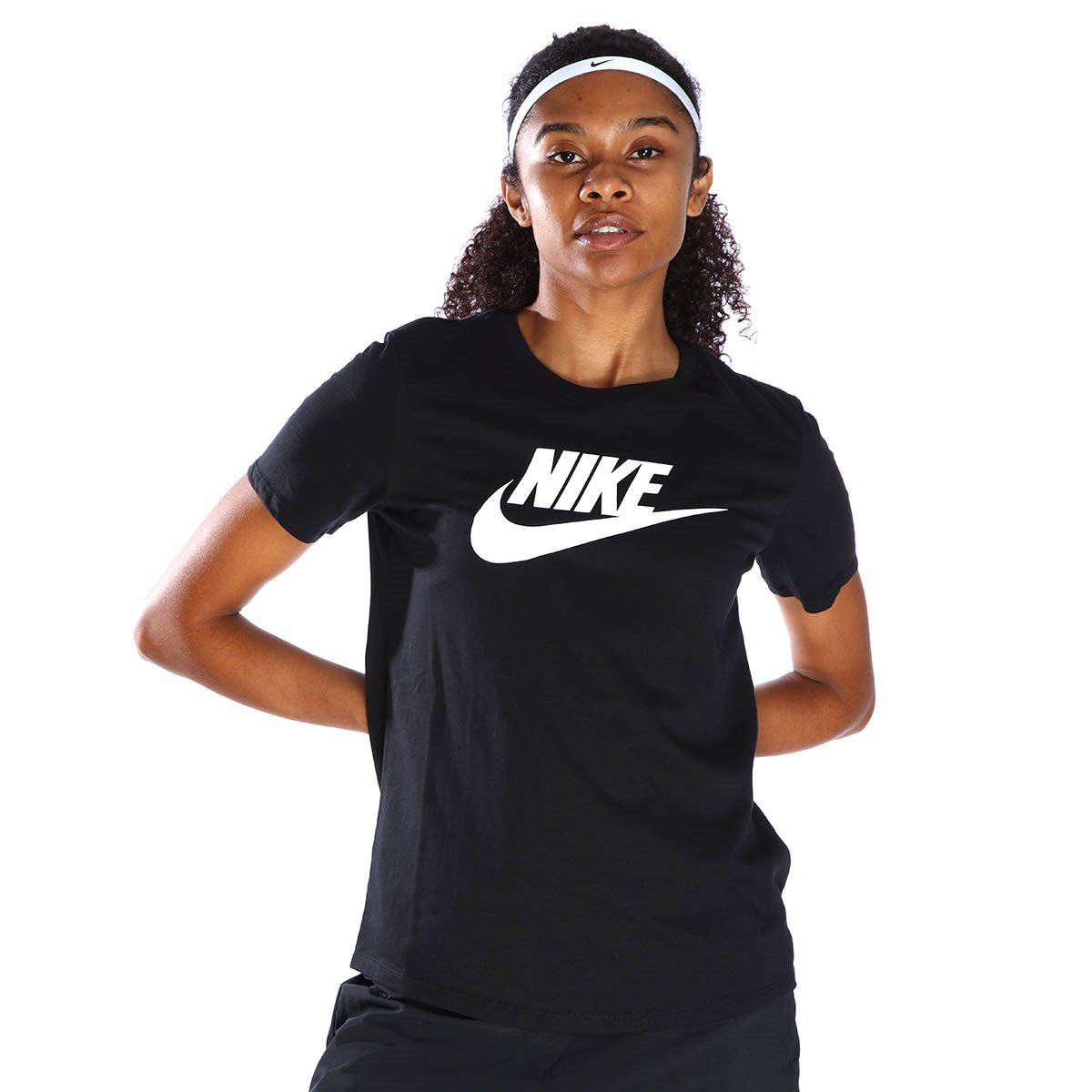 Nike W NSW CLUB SS TEE ICN FTRA Siyah Kadın T-Shirt
