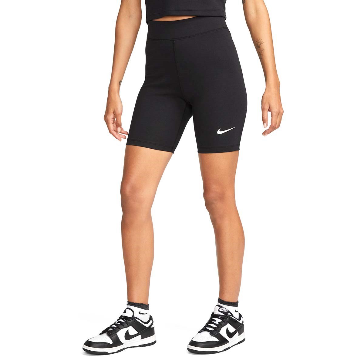 Nike W NSW NK CLSC HR 8IN SHORT Siyah Kadın Tayt