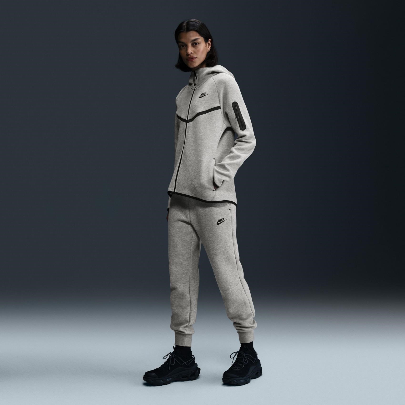 Nike W NSW TCH FLC MR JGGER 2 Gri Kadın Eşofman Alt