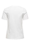 Only ONLARIANA LIFE S/S O-NECK BOX TOP JRS Beyaz Kadın T-Shirt