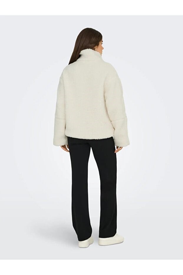 Only ONLASPEN TEDDY JACKET OTW Beyaz Kadın Ceket
