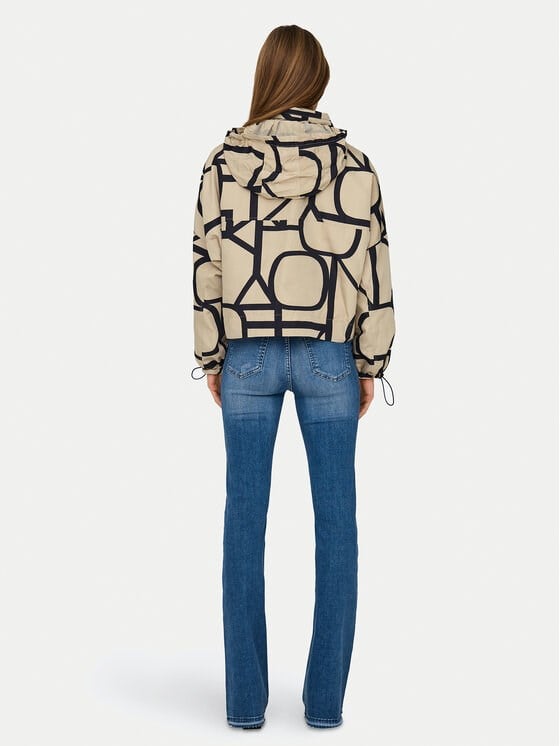 Only ONLBETTY BATSLEEVE LIFE AOP JACKET OTW Bej Kadın Ceket