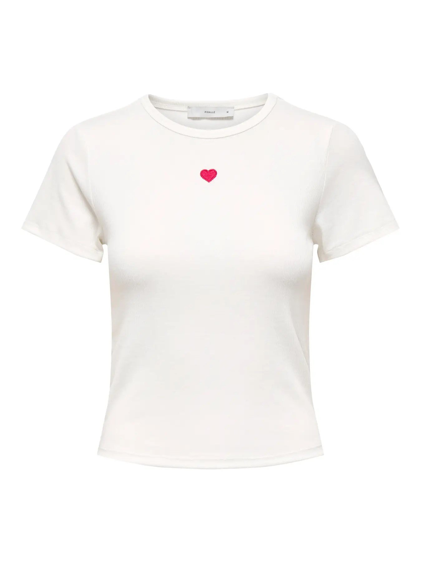 Only ONLELVA JUNE EMB S/S TEE JRS NOOS Beyaz Kadın T-Shirt