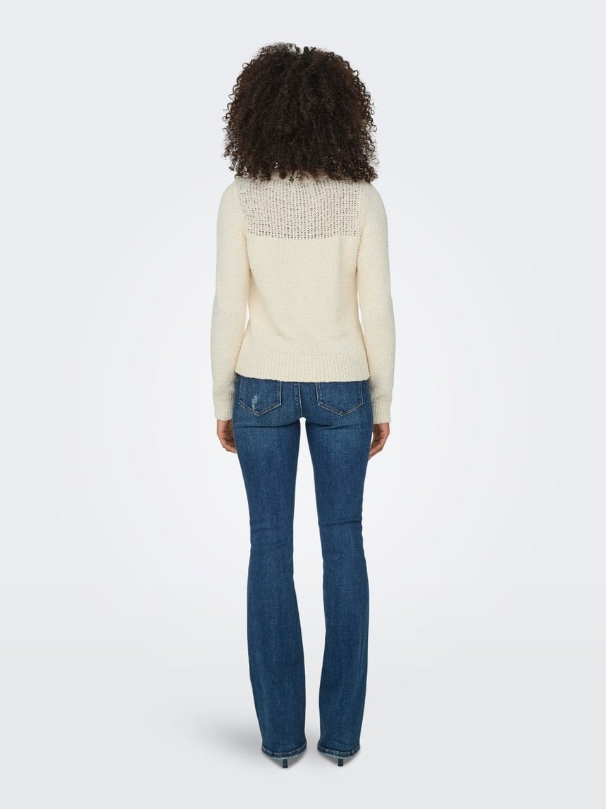 Only ONLEMIRA L/S O-NECK KNT Bej Kadın Kazak