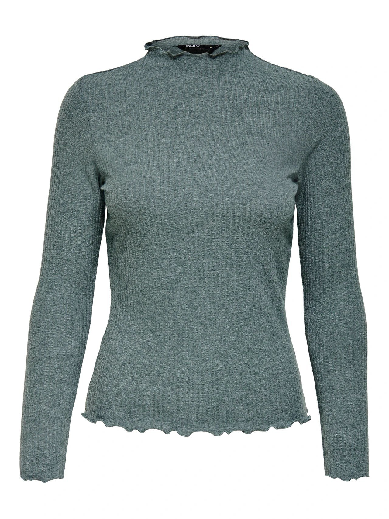 Only ONLEMMA L/S HIGH NECK TOP NOOS JRS Yeşil Kadın T-Shirt