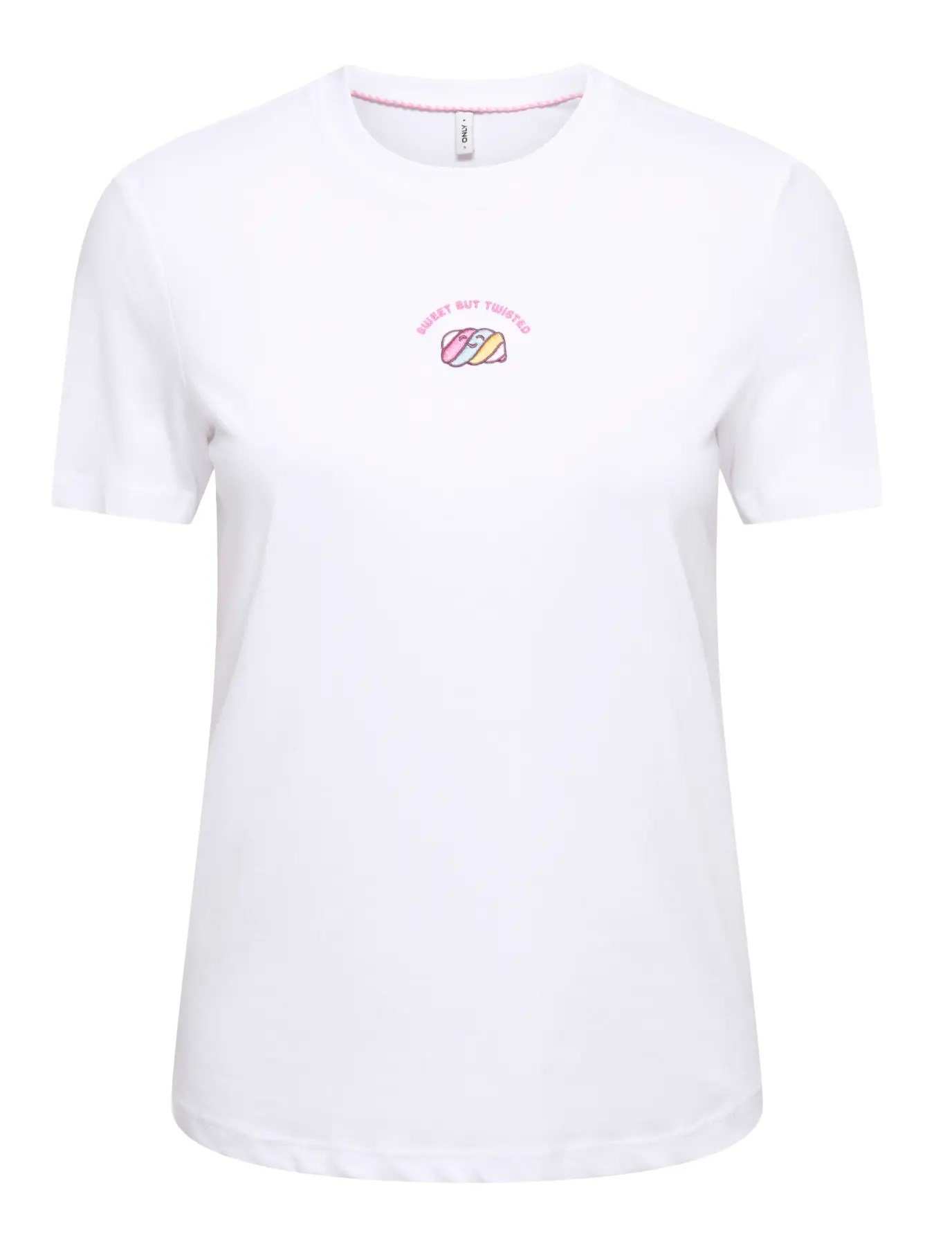 Only ONLFOODIE REG S/S TOP BOX JRS Beyaz Kadın T-Shirt