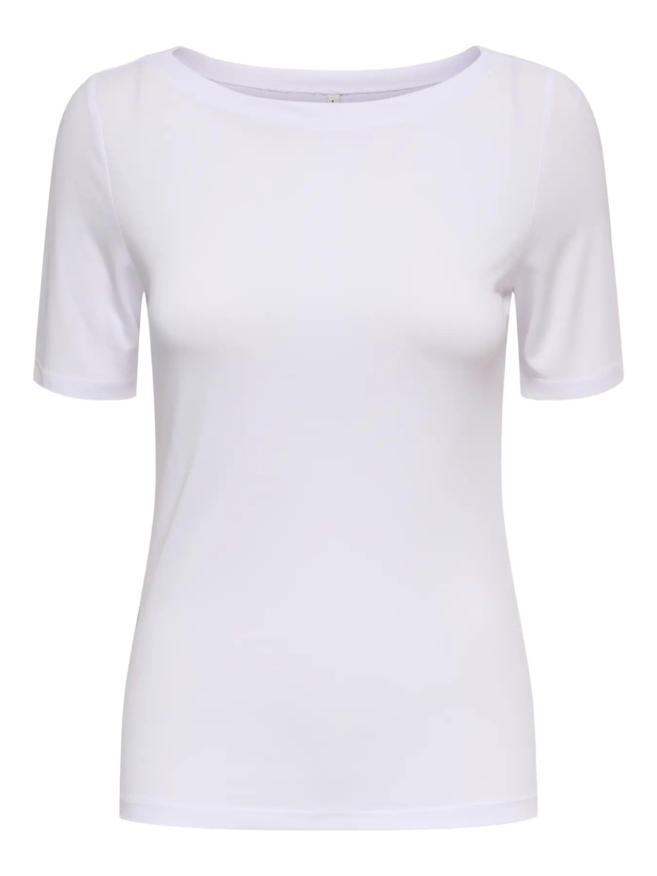 Only ONLFREE S/S BOATNECK TOP JRS Beyaz Kadın T-Shirt